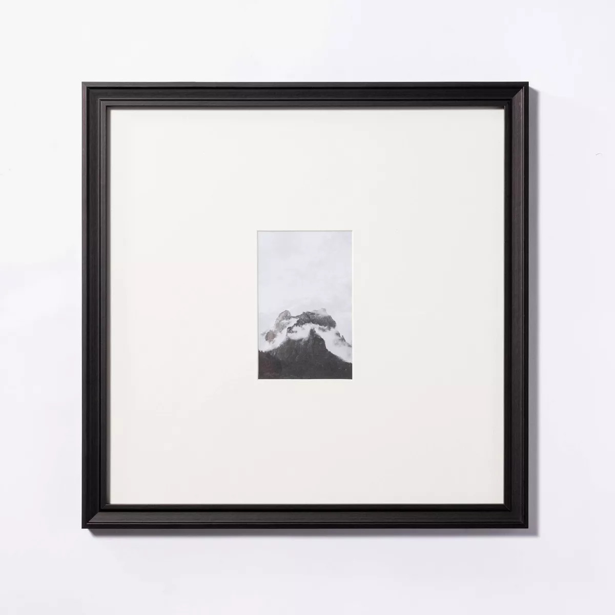 16.26" x 16.26" Matted to 4"x6" Gallery Frame Art Black - Threshold™ designed with Studio McGee... | Target