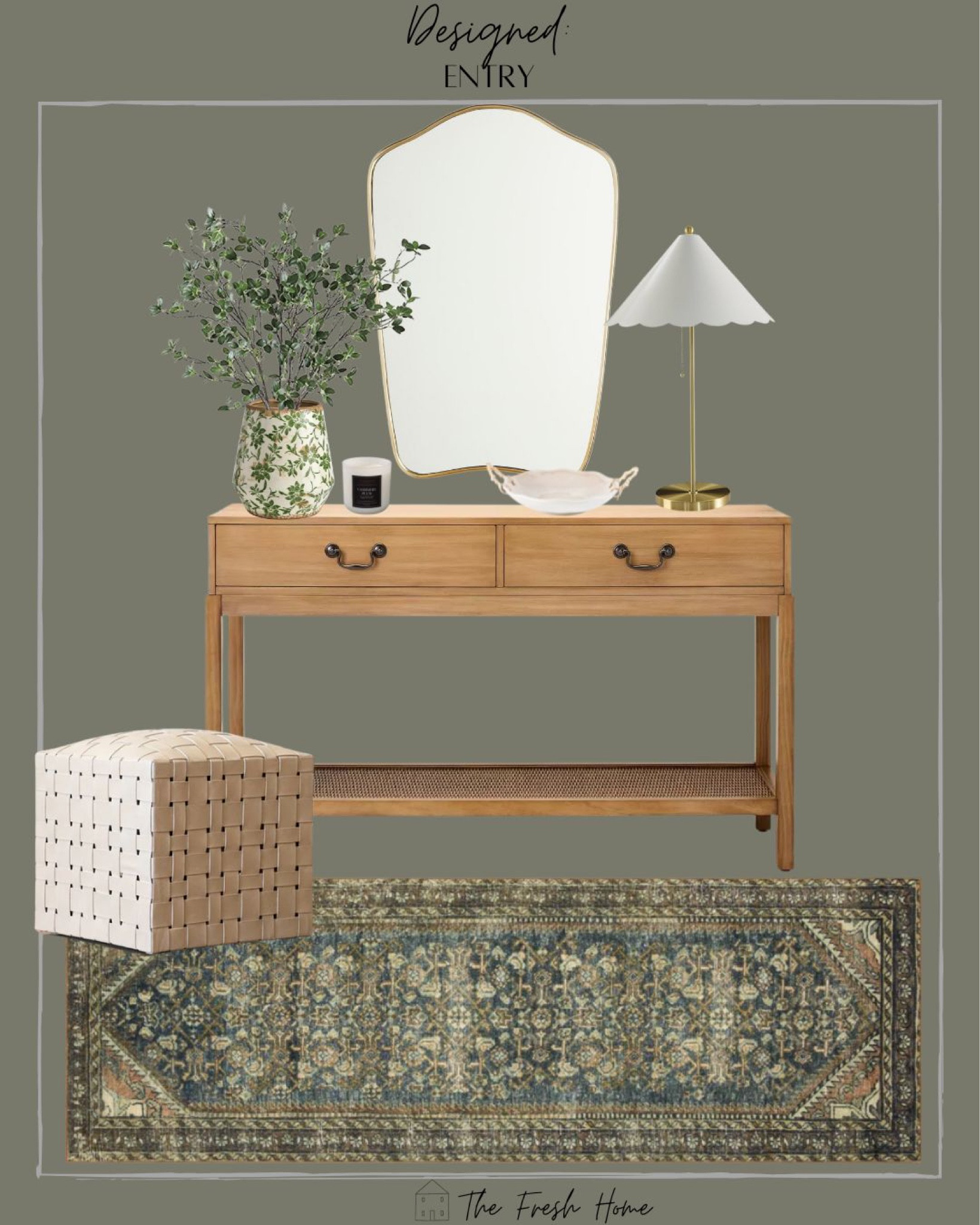 Entry e-design. Moodboard. Console styling. #homedecor 

#LTKhome #LTKstyletip