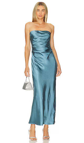 Kristine Dress in Steel | Revolve Clothing (Global)