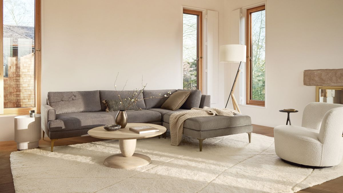 Andes 3-Piece Ottoman Sectional (90"&ndash;105") | West Elm (US)