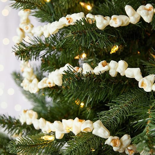 Faux Popcorn Garland for Christmas Tree-This String Popcorn Tree Garland is Artificial so You can... | Amazon (US)
