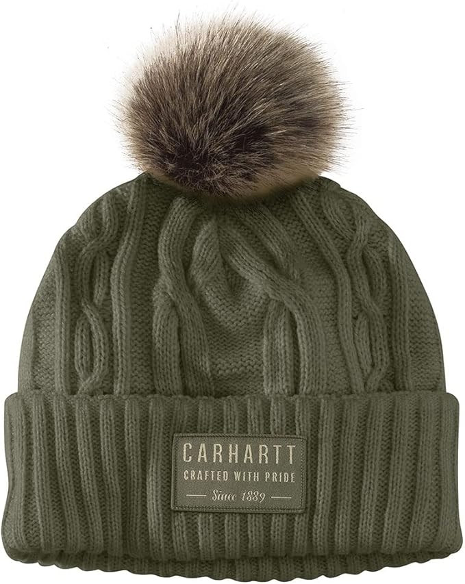 Carhartt Women's Knit pom Beanie | Amazon (US)