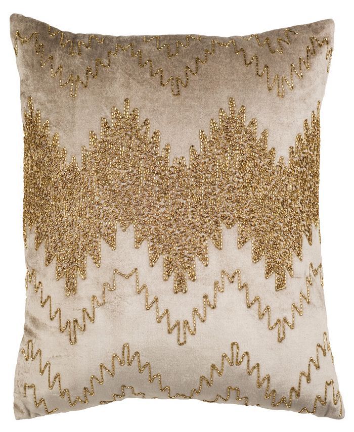 Safavieh Gold Sparkle Decorative Pillow, 18 | Macys (US)