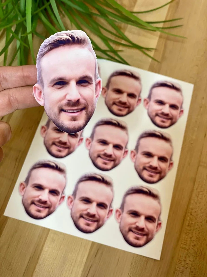 Custom Face Stickers, Personalized Stickers, Custom Party Favors, 30th Birthday Decorations, 40th... | Etsy (US)