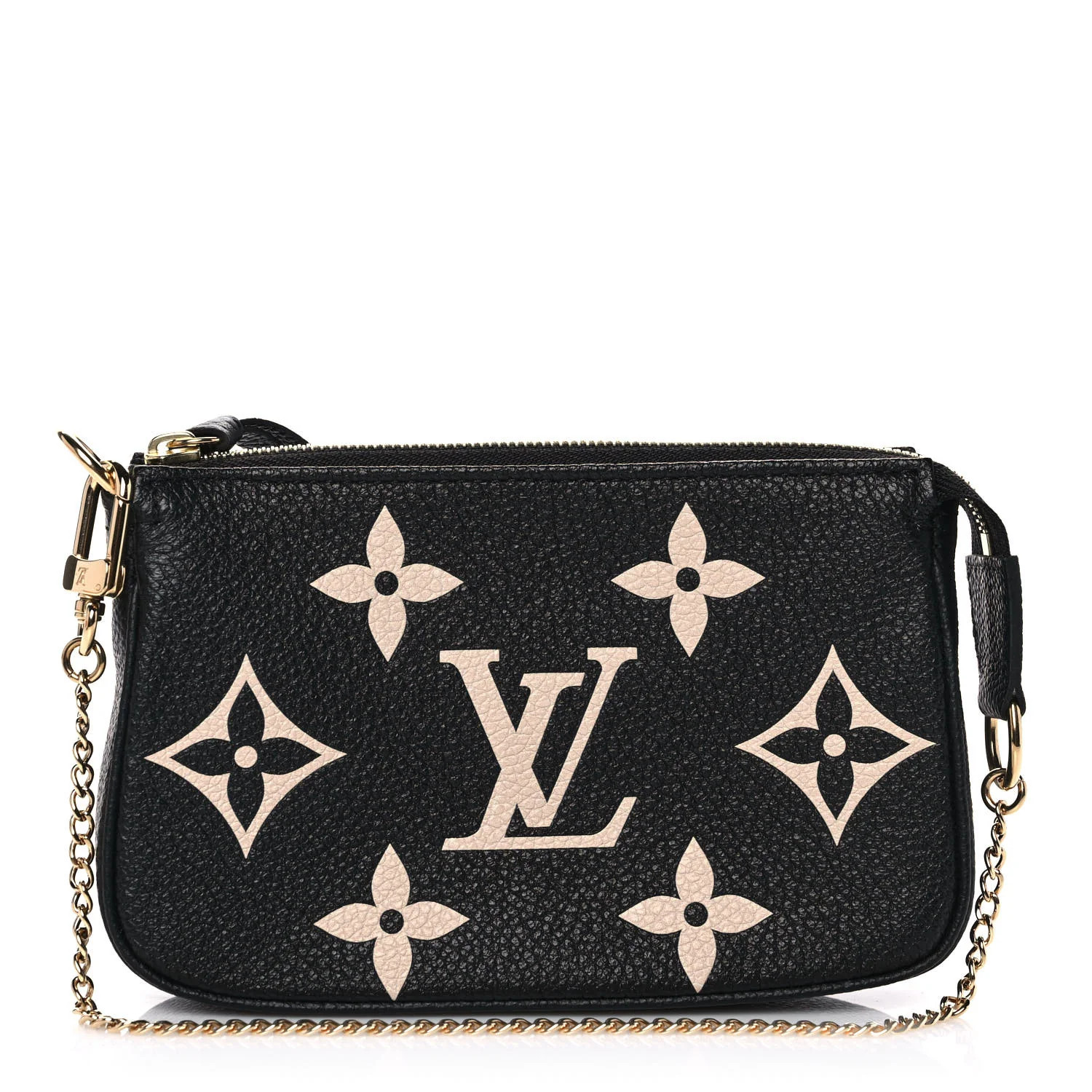 LOUIS VUITTON Empreinte Monogram Giant Mini Pochette Accessories Black | FASHIONPHILE | FASHIONPHILE (US)