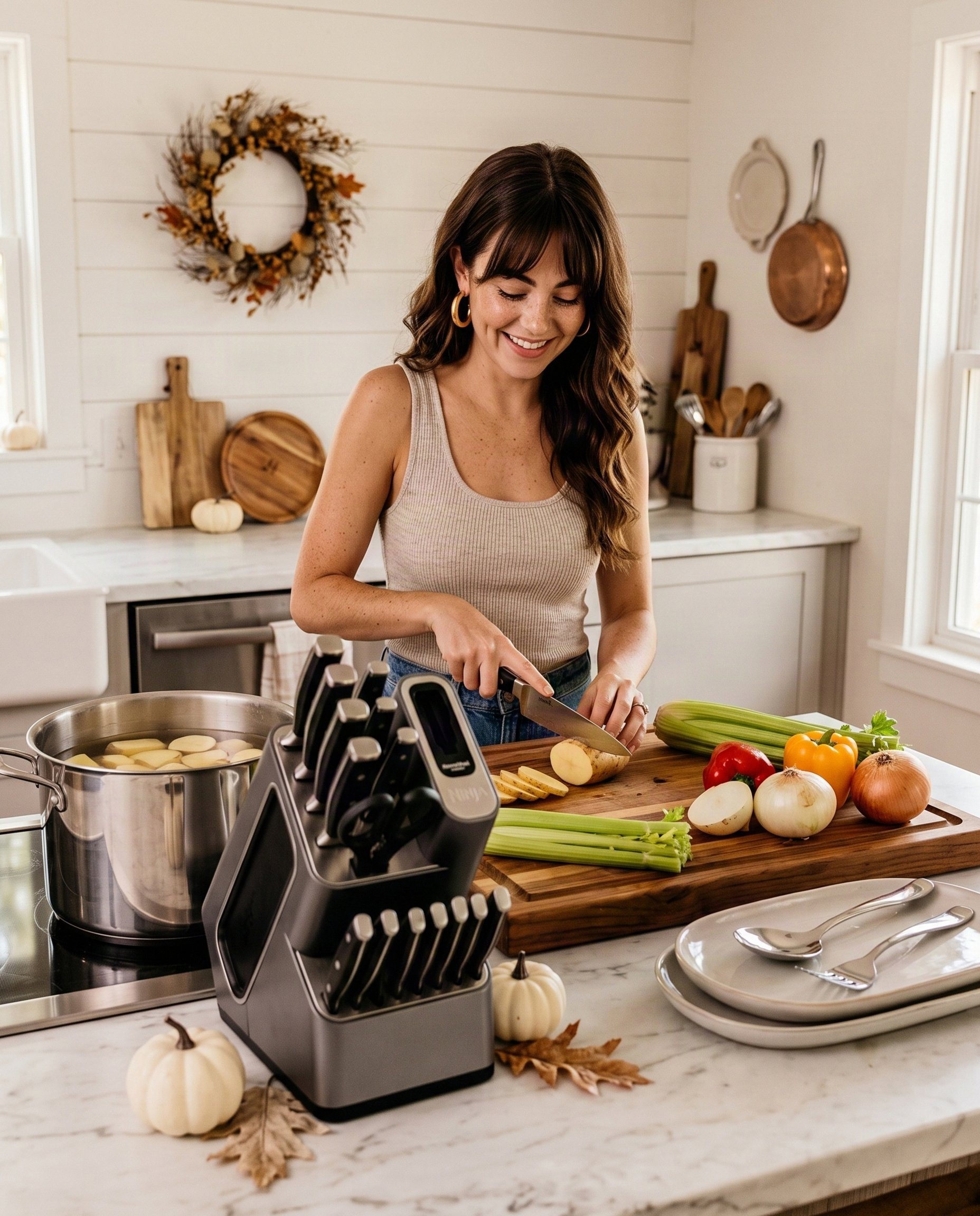 Ninja NeverDull 17-Pc Knife Block Set 
BUY HERE: https://amzn.to/3TAYGIS

#knifeblock #chefknife #chefknives #knifeset #primedaydeals #PrimeDayDreamDeals #founditonamazon #commissionsearned 

 #LTKfoodie #LTKHome #LTKSaleAlert