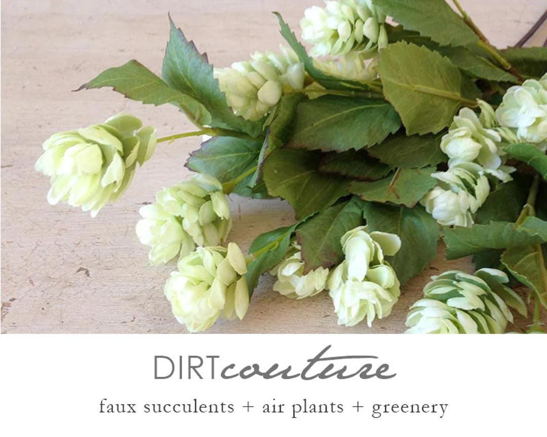 Hops, silk flowers, beer hops, artificial plant, artificial flower, faux hops, floral stem | Etsy (US)