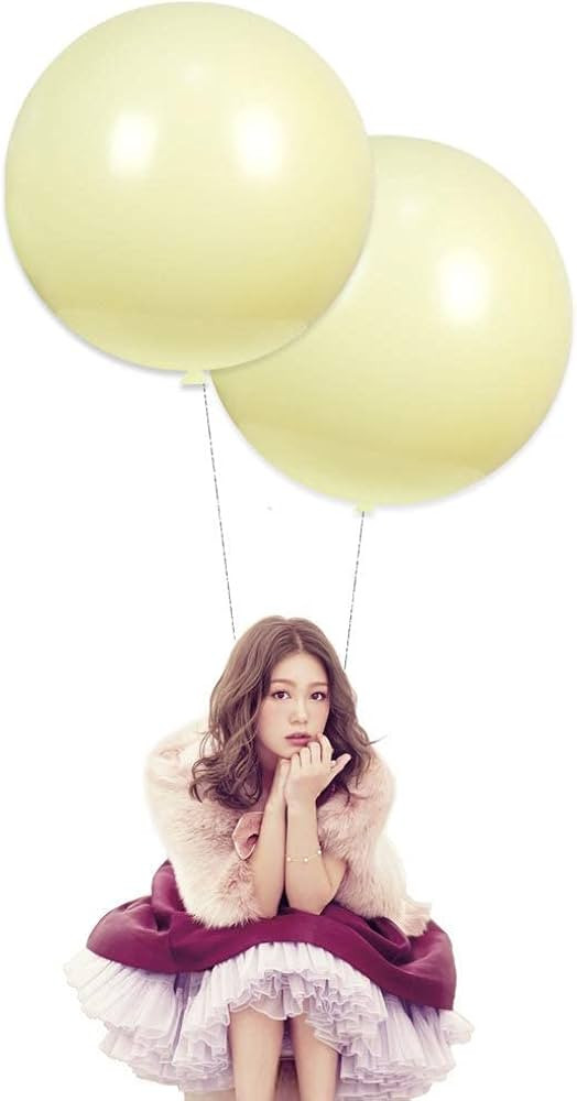 IN-JOOYAA 24 Inch Latex Round Balloons 5 Pack Macaron Yellow Thick Big Balloons for Party Decorat... | Amazon (US)