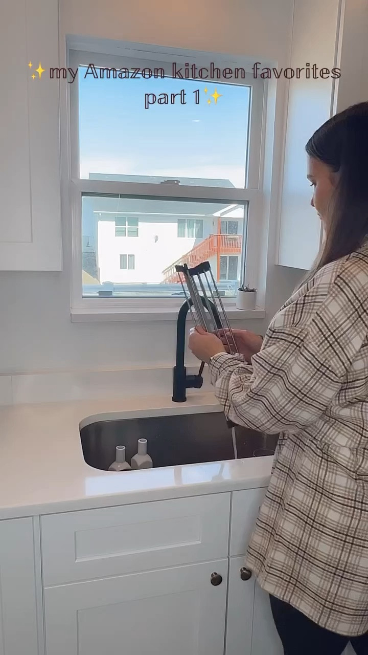 Over the sink drying rack - I use it everyday, so useful to dry dishes or fruits/veggies. 

#LTKVideo #LTKhome #LTKMostLoved