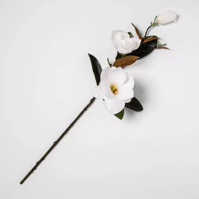 28" Artificial Magnolia Stem White - Threshold™ | Target