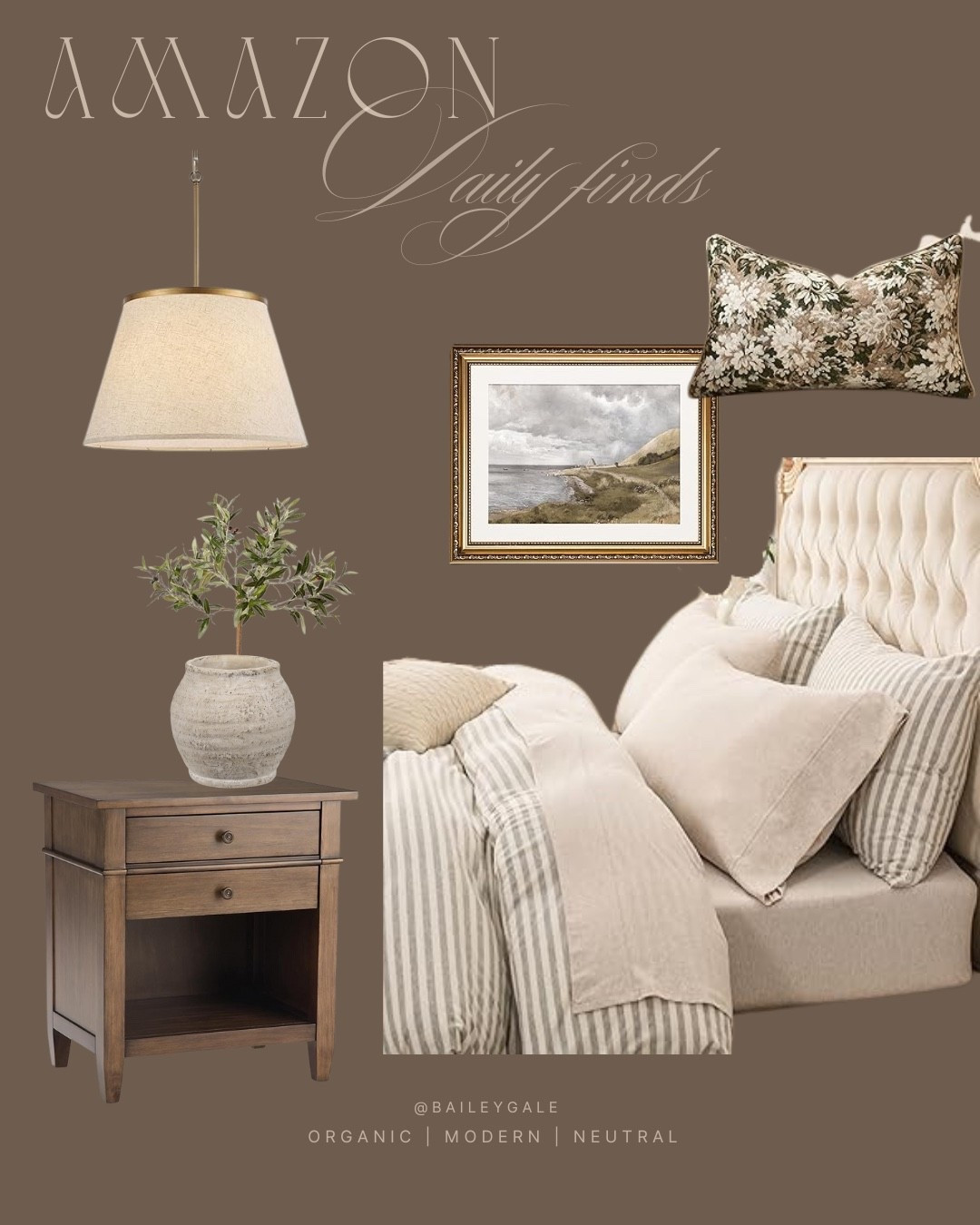 Daily bedroom finds for a space that feels restful, simple, and intentional. Soft textures l, warm neutrals l, and pieces that make winding down feel easier 🤍✨ 
Everything is linked 🤍