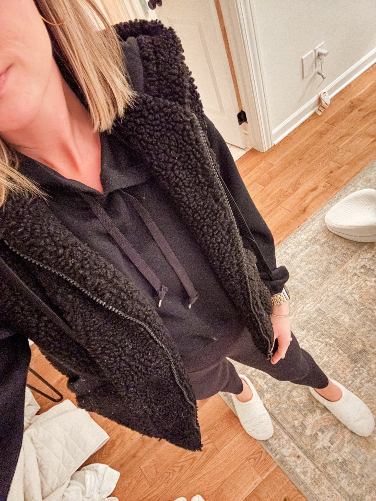 Post shower outfit (when the gym outfit usually becomes a morning errand outfit until I can get a naptime shower 🙃). Paired this sweatshirt with leggings for a different vibe! 

#LTKFindsUnder100 #LTKStyleTip #LTKSeasonal