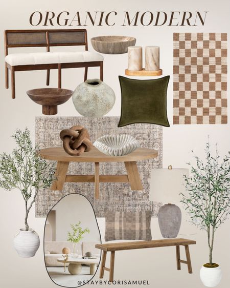Organic Modern Home Decor 🤎

Vases, wooden bench, rug, coffee table, mirror, faux plants, lamps, pillow, decorative bowl, neutral home decor, organic modern decor, home decor

#LTKfindsunder100 #LTKstyletip #LTKhome