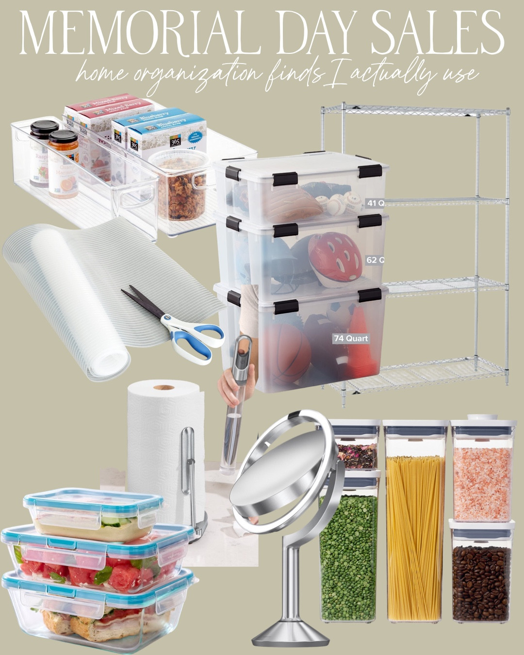 Memorial Day sales home finds. Organization home bathroom kitchen finds pantry organizer. Glass Tupperware’s liners for cabinets new house summer fridge organization 

#LTKSaleAlert #LTKHome #LTKSeasonal

Comment SHOP below to receive a DM with the link to this post on my LTK ⬇ https://liketk.it/6dQfz

#LTKSaleAlert #LTKHome
