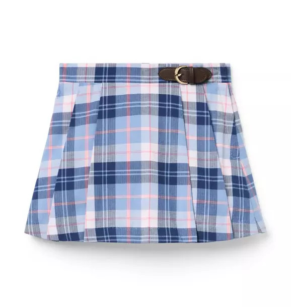 Plaid Pleated Buckle Skirt | Janie and Jack