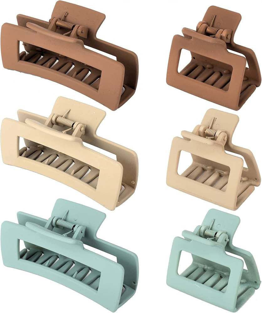 79Style Hair Clips for Women & Girls, 6Pcs Large Medium Square & Banana Claw Clips for Thick Hair... | Amazon (CA)