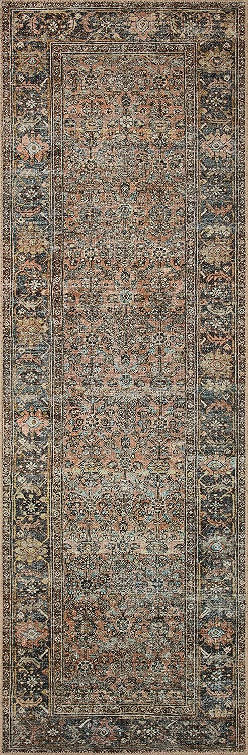 Loloi II Adrian Collection ADR-03 Terracotta / Multi, Traditional 2'-6" x 9'-6" Runner Rug | Amazon (US)