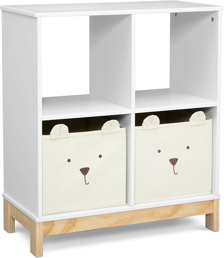 babyGap by Delta Children Brannan Bear Bookcase with Bins, White | Amazon (US)