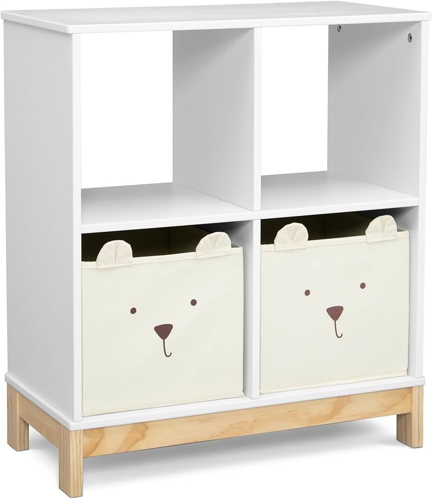babyGap by Delta Children Brannan Bear Bookcase with Bins, White | Amazon (US)
