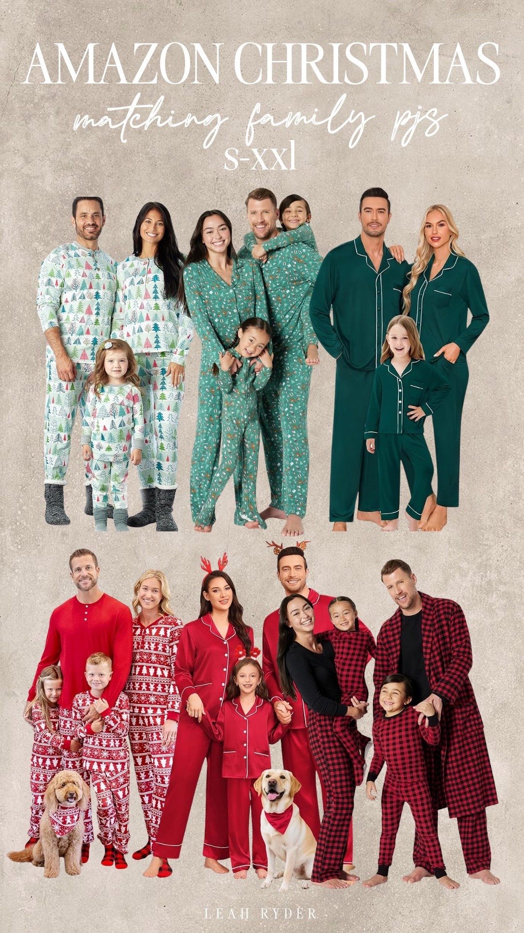 These Amazon matching family pajamas come in sizes S–XXL with prints for everyone. Coordinating sets include classic plaid, evergreen, and bright red holiday patterns. Options range from cozy one-pieces for kids to soft button-down sets for adults. Perfect for photos, Christmas morning, or festive family traditions.

#LTKKids #LTKPlusSize #LTKHoliday