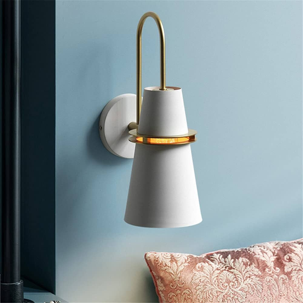 BAYCHEER Nordic Horn Shaped Bathroom Wall Sconce Lighting Iron 1-Head Handle Wall Mount Lamp with... | Amazon (US)