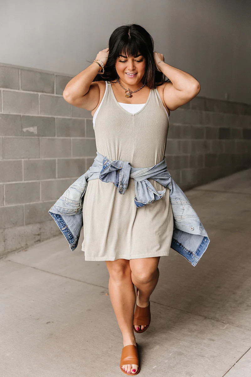 Charlie Mini Dress - Sage | Mindy Mae's Market