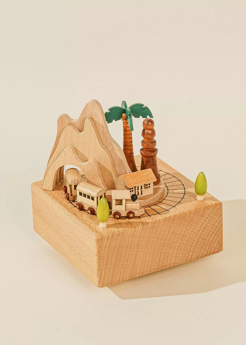 Wooden Music Box - Little Train | Coco Village