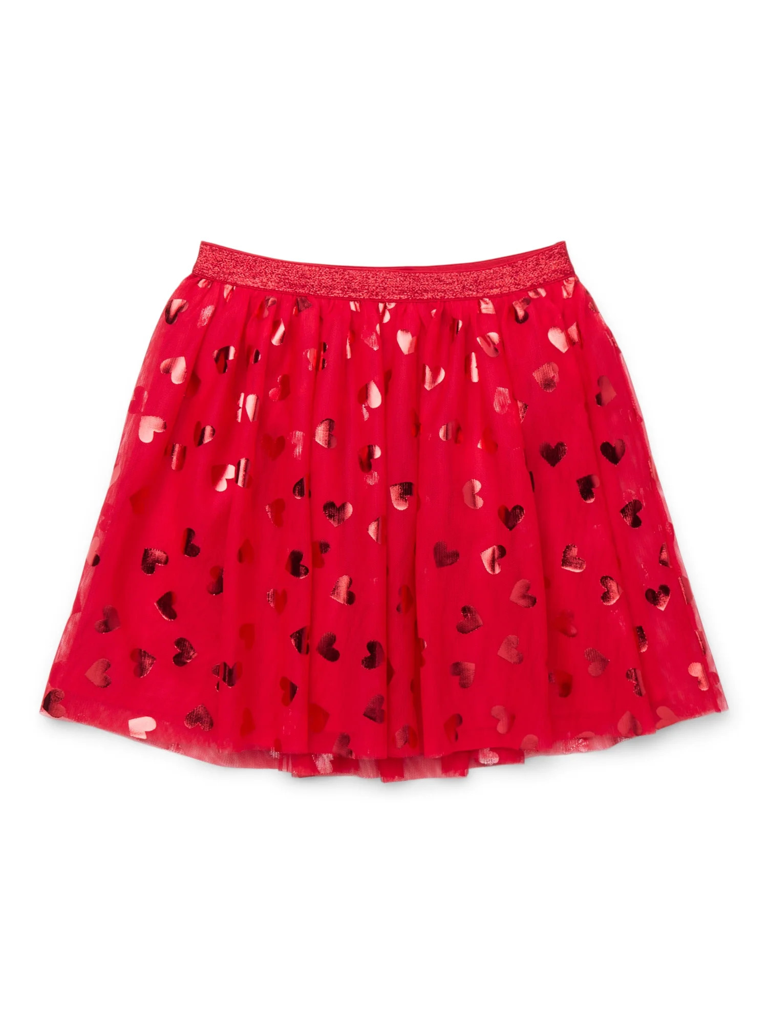 Way to Celebrate Girls Valentine's Day Mesh Skirt, Sizes 4-18 | Walmart (US)