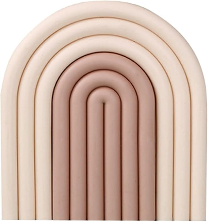 Silicone Cup Mat, Elastic Cup Mat Heat Insulation Silicone Anti-Slid Fine Texture Cup Coaster Rai... | Amazon (US)