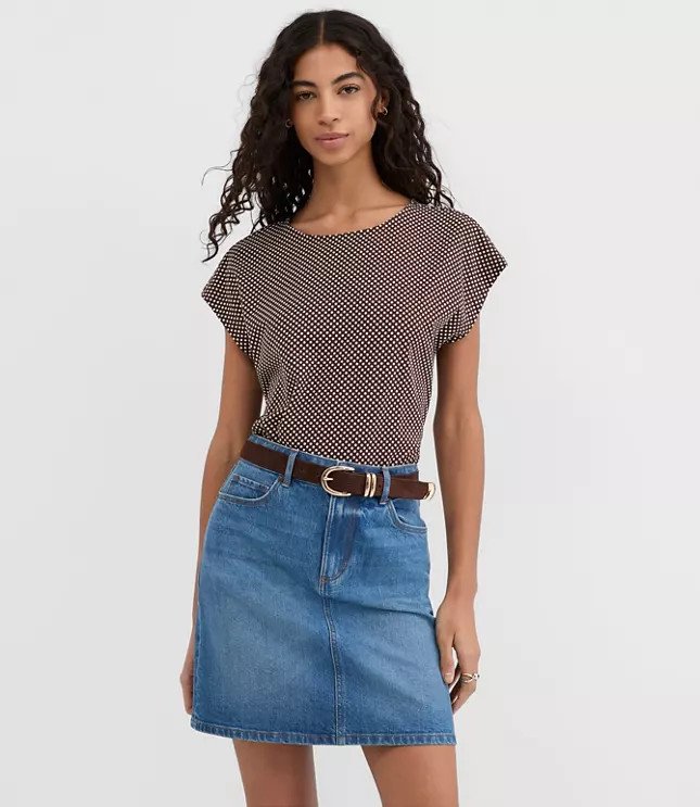 Pindot Modern Wedge Tee | LOFT