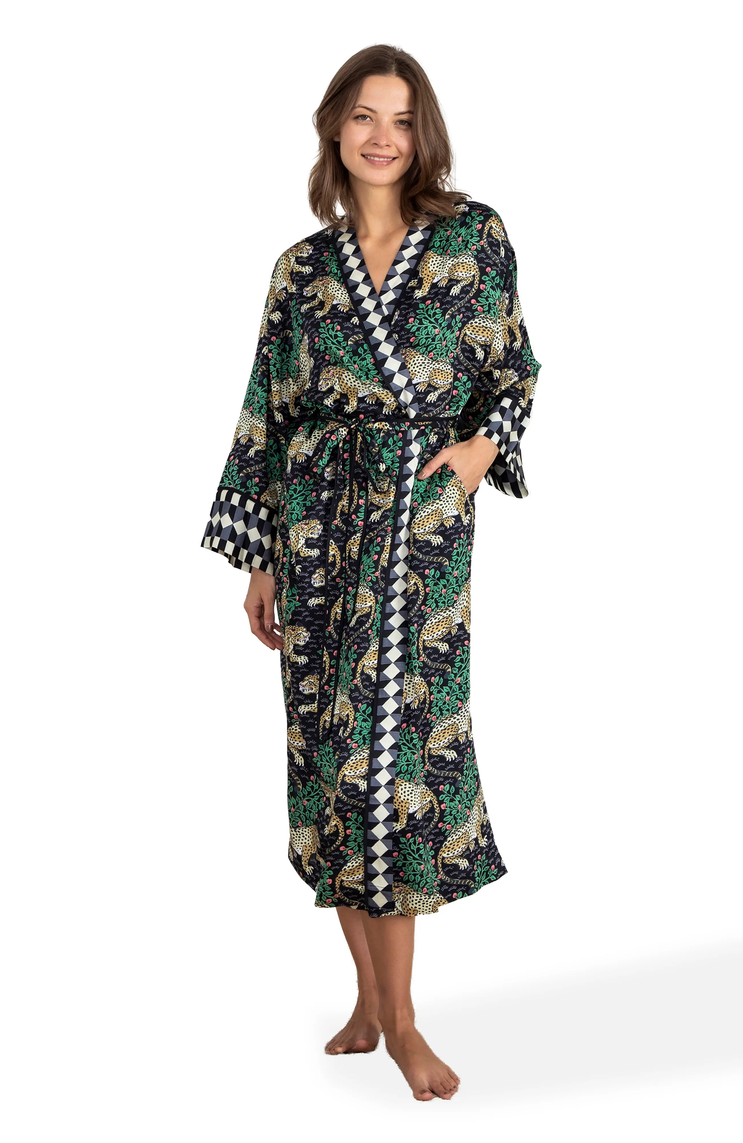 Printfresh Eco Satin Robe (Women) | Nordstrom | Nordstrom