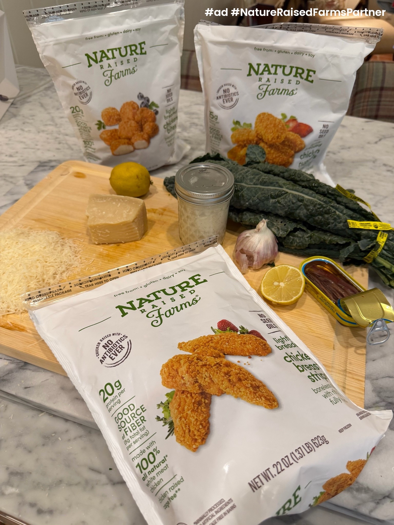 #ad Kale Caesar Salad w/ Crispy Chicken, yes please🤩 

I added the Lightly Breaded Strips from Nature Raised Farms®, & WOW I cannot get enough of this easy & satisfying staple. While these baked up, I just combined my massaged kale (in a little lemon juice & EVOO) with chopped romaine, roasted sweet potatoes, & a generous amount of parm😏. Toss it all together, & you have the perfect dinner that the whole family will ask for again & again!

💥Comment “recipe” below for my Homemade Caesar Dressing - it’s incredibly delicious & EASY…trust me, it’ll be your new favorite thing to meal prep for the week!

…& be sure to check out these & all of the Nature Raised Farms® products @target now - linked on my @shop.ltk below 🍗🥬

https://on.ltk.com/+0r6MvbpqaWqKMOrIHZuggQ

#TargetPartner #Target #NatureRaisedFarmsPartner @NatureRaisedFarms