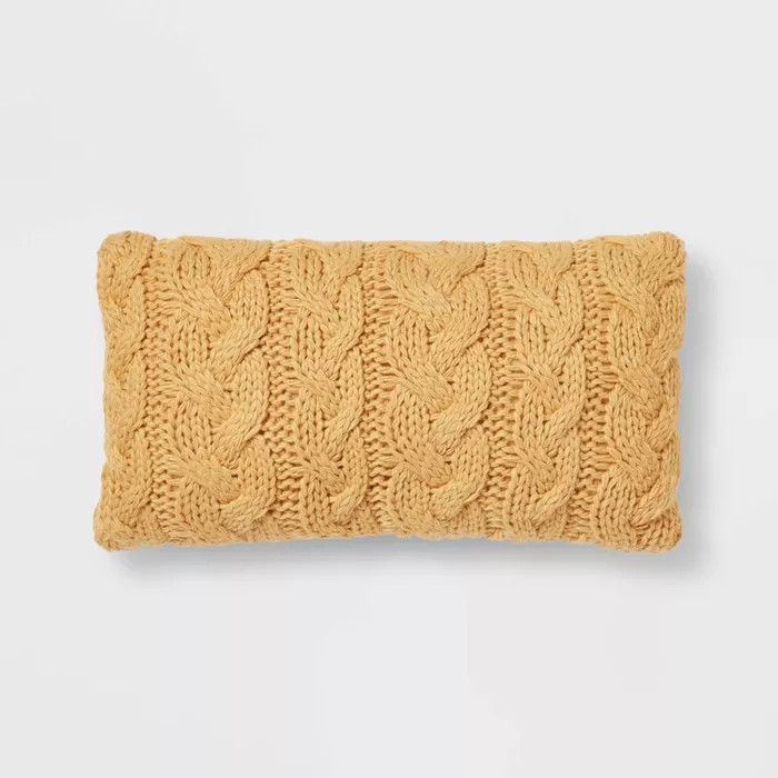 Chunky Cable Knit Throw Pillow - Threshold™ | Target