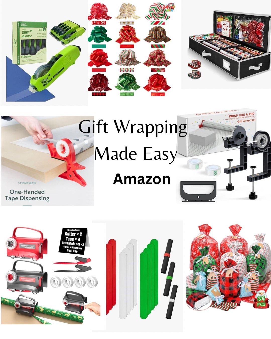 What I ordered to make my life easier this year! #christmas #giftwrapping #amazon 

#LTKHome #LTKHoliday #LTKGiftGuide