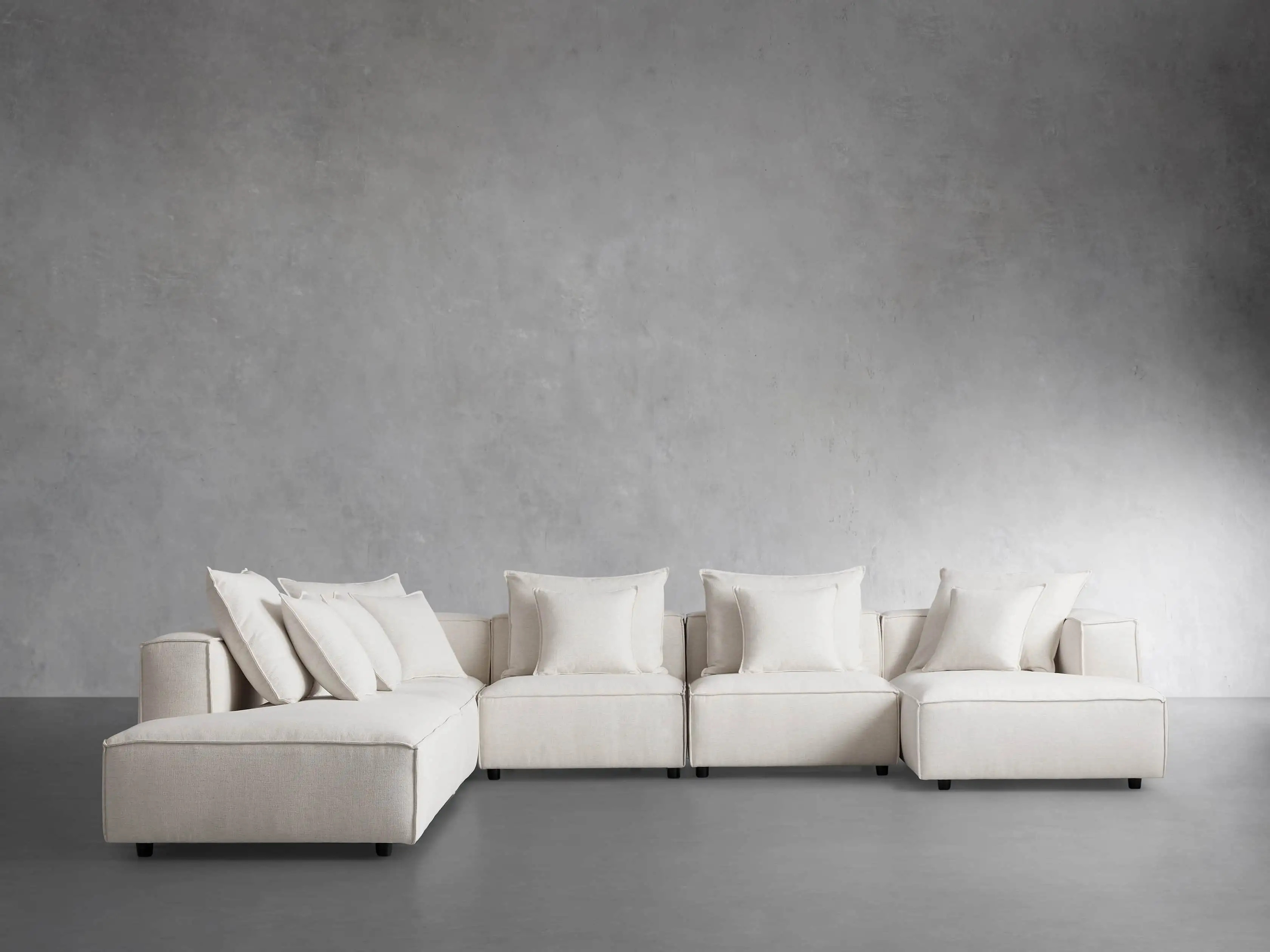 Coburn Six Piece Bumper Sectional with Chaise | Arhaus