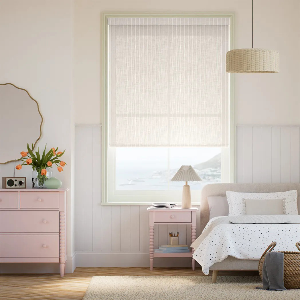 Coastal Stripe Light Filtering Roller Shades | Select Blinds