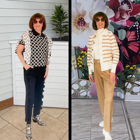 SALE ALERT!!! TALBOTS has a SALE for 30% OFF running now!! So of course I ran 🤣 🤣  —  The Lattice Cardigan is a BOGO type deal as you can reverse the Cardigan and turn it inside out to match the print of the black shirt I am wearing.
Spring Outfit - Country Concert Outfit - WorkWear - Travel - SALE 

Follow my shop @fashionistanyc on the @shop.LTK app to shop this post and get my exclusive app-only content!

#liketkit #LTKSeasonal #LTKstyletip #LTKfindsunder100 #LTKtravel #LTKsalealert #LTKworkwear #LTKover40
@shop.ltk
https://liketk.it/4CC7K