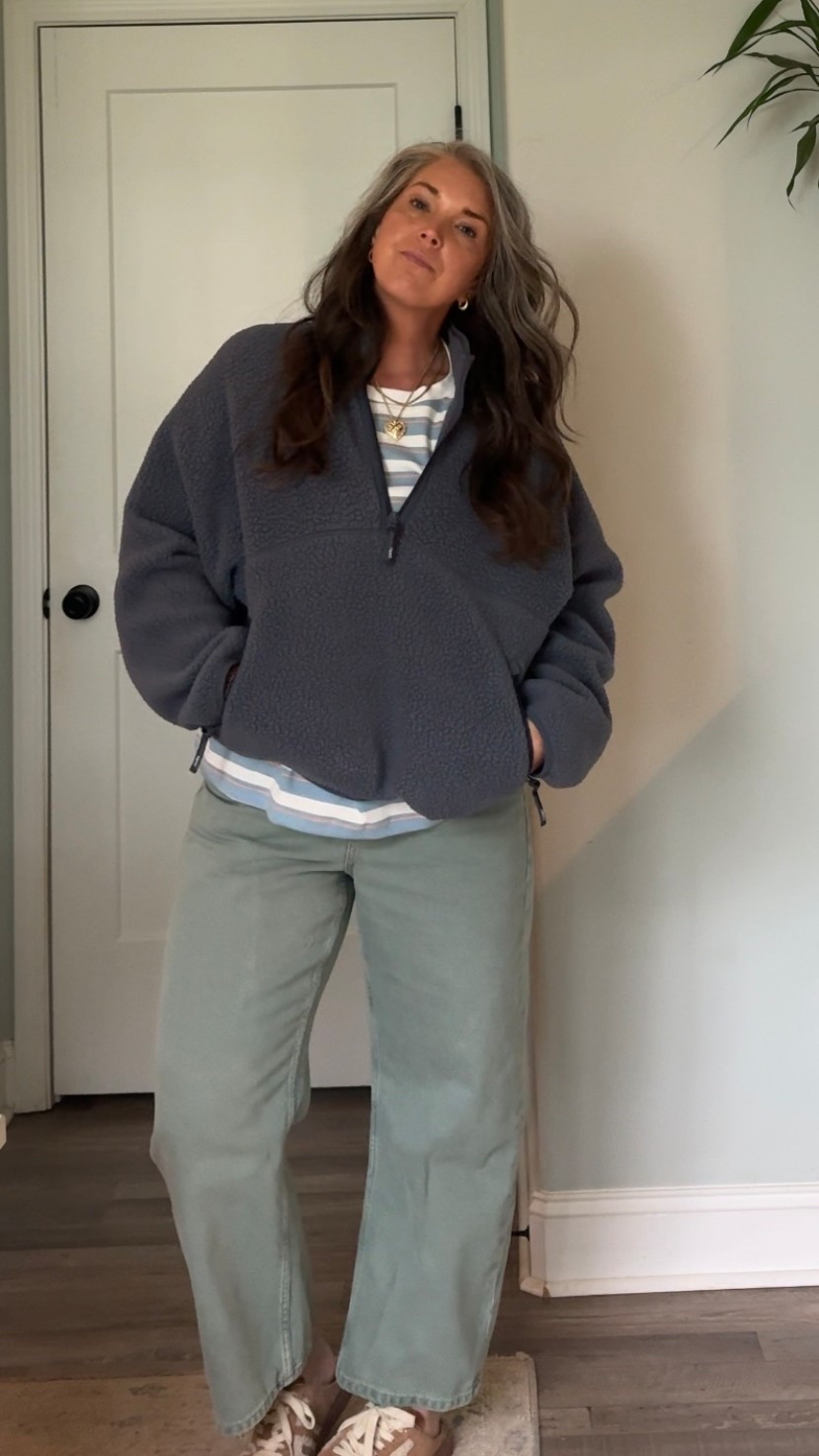 game day fit 🏀
60° in May = still freezing in the gym 😂
needed something comfy + warm but still cute

fleece (L) | tee (M) | pants (30)
5’4” | 158 lbs

#LTKOver40 #LTKootd #LTKmomlife