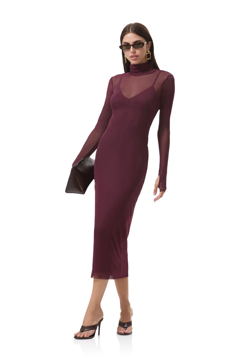 Shailene Dress - Fig | ShopAFRM