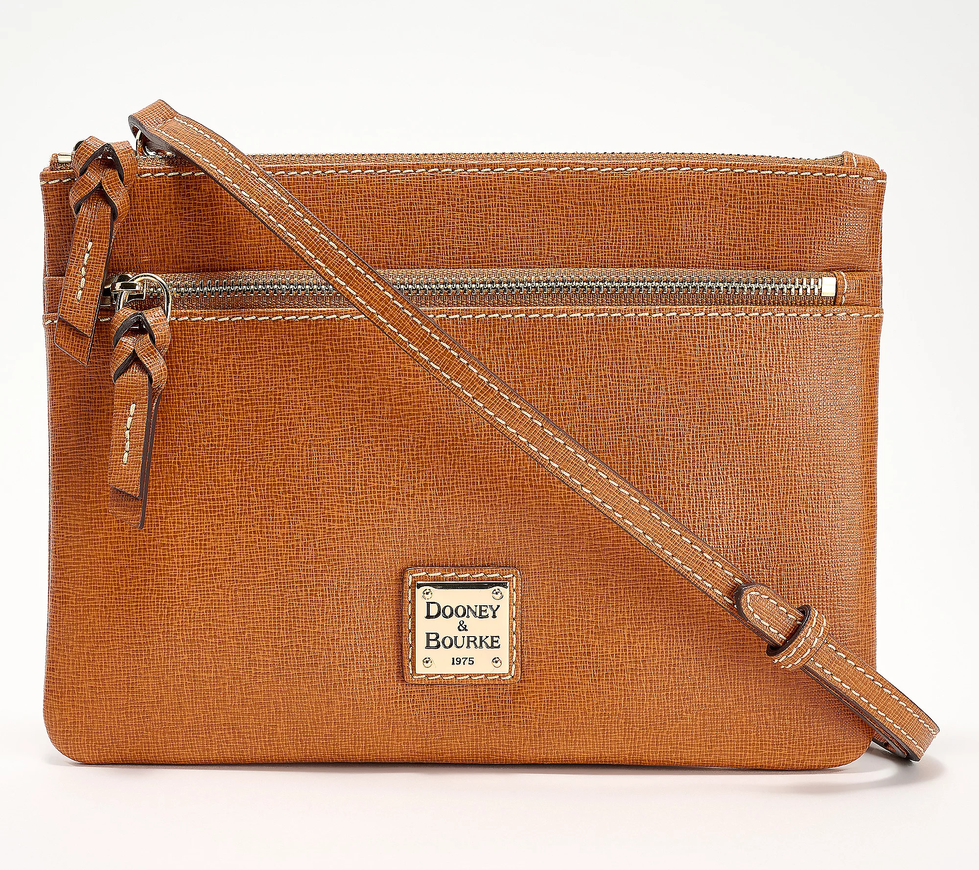 Dooney & Bourke Saffiano Leather Patsy Crossbody | QVC