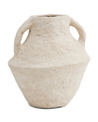 14in Paper Mache Handled Vase | TJ Maxx
