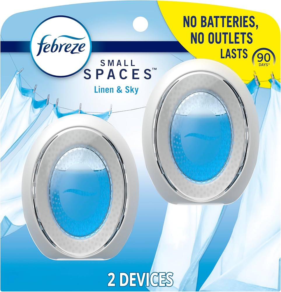 Febreze Small Spaces Air Freshener, Linen & Sky, Odor Eliminator for Strong Odors, 2 Count | Amazon (CA)