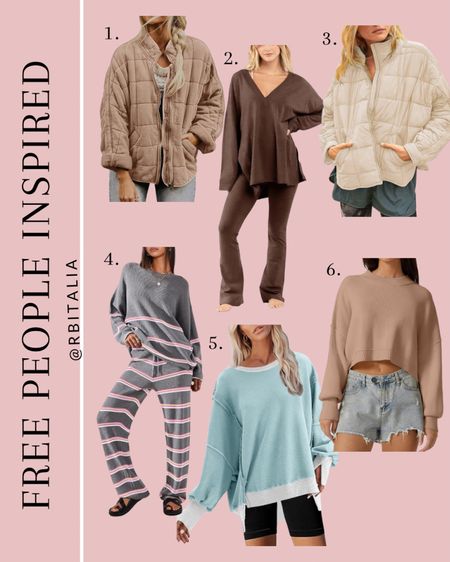 Free people inspired outfit ideas from amazon, amazon fashion finds for winter 

#LTKstyletip #LTKfindsunder100 #LTKSeasonal