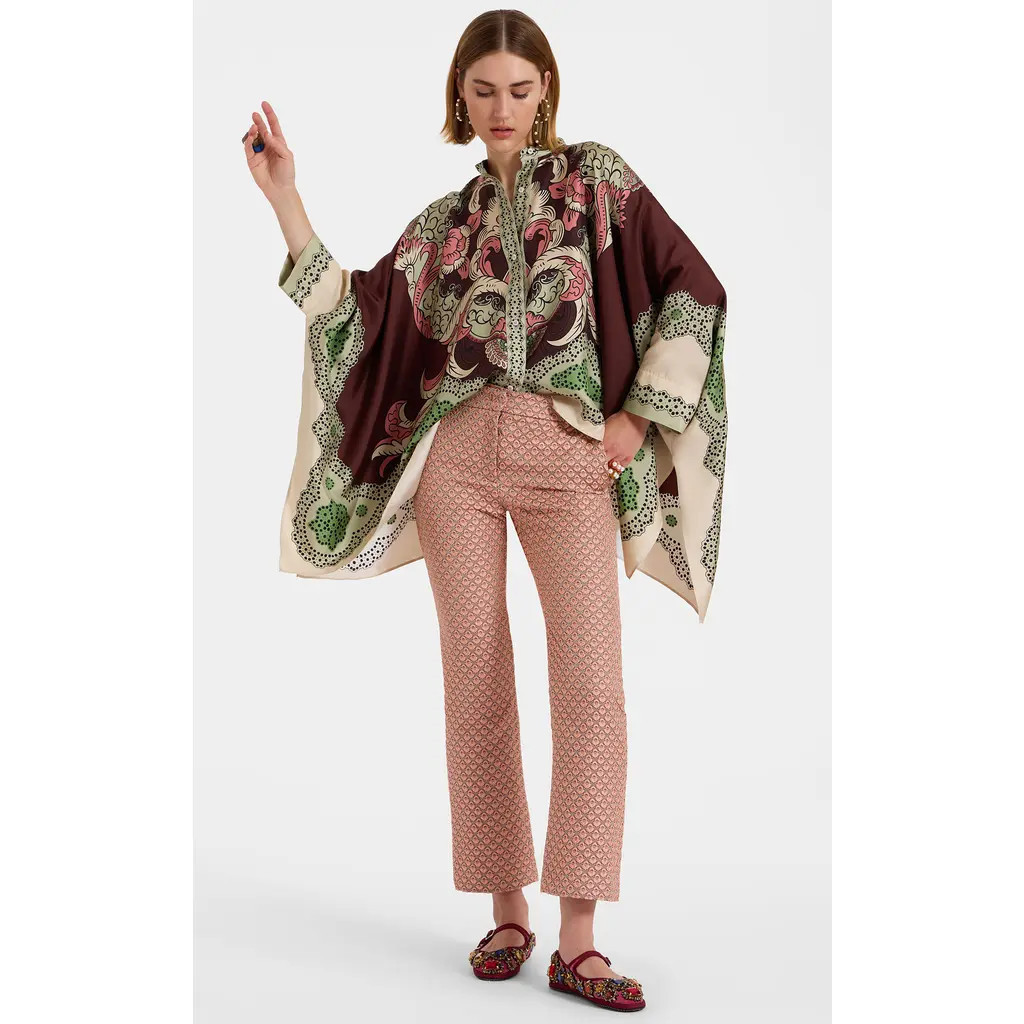 La DoubleJ Foulard Shirt Portal Placée Testa Di Moro at Nordstrom, Size Small | Nordstrom