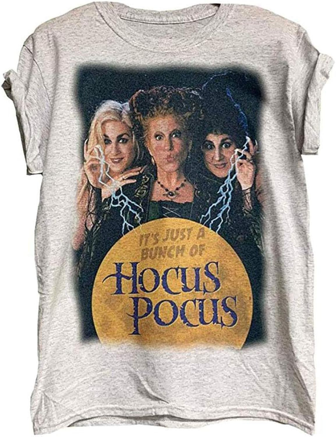 Halloween Sanderson Sisters T Shirt It's Just A Bunch of Hocus Pocus Tees for Women Fall Graphic ... | Amazon (US)