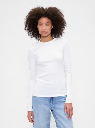 Essential Ribbed Crewneck T-Shirt | Gap Factory
