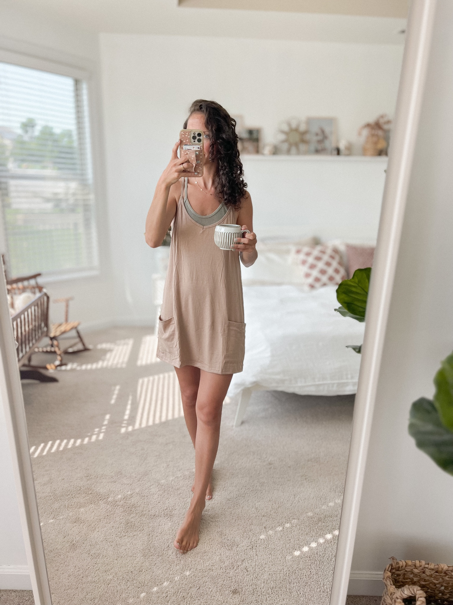 Do you want to know what’s awesome about this dress ? It has a full bodysuit attached to it underneath! So you can run and play with the kids and still be cool. Or garden in it or do whatever you need to without showing anything 🤗🤍  staying cool while keeping modest.