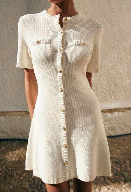 Cream knit mini dress - preppy spring workwear outfit 

#LTKworkwear #LTKSeasonal #LTKfindsunder100