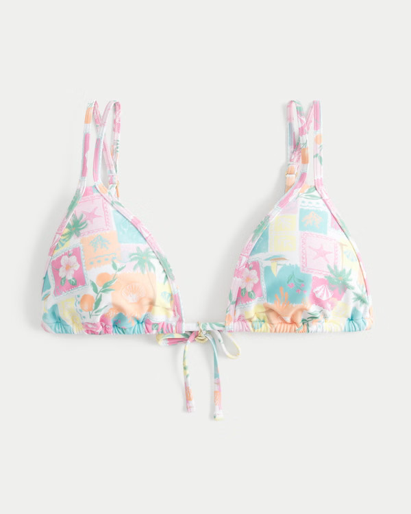 Double Strap Triangle Bikini Top | Hollister (US)