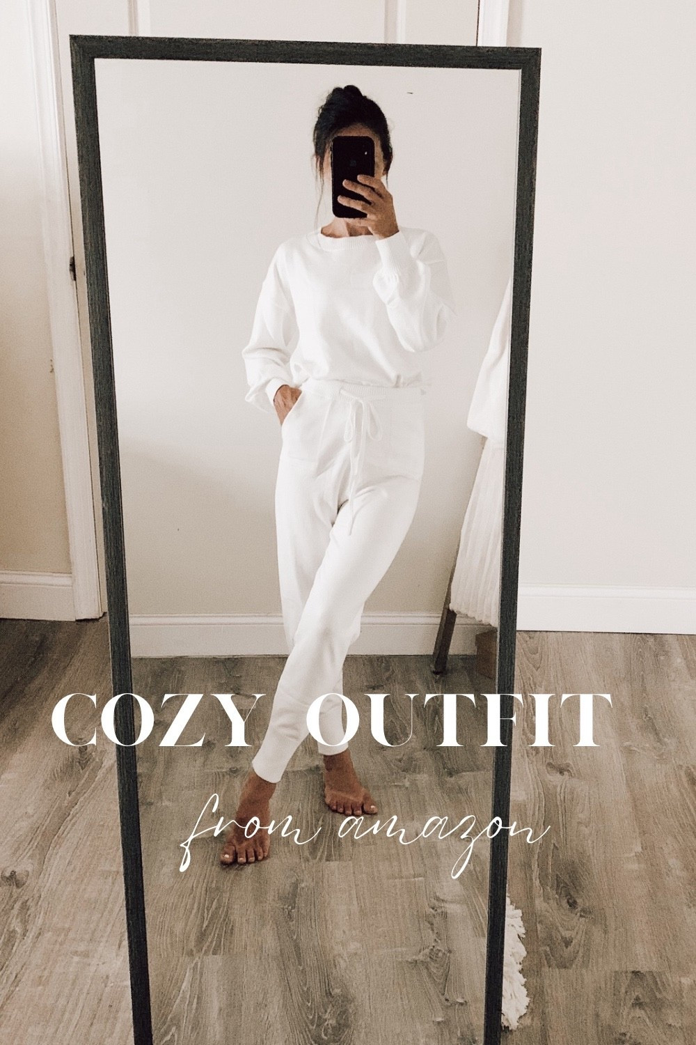 cozy set 

Ok, I have shared this set so many times, but it’s so comfy and cute, here it is 🙈 along with a few other cozy set options, all from Amazon so you can get them delivered right to your door 🤍  
#loungeset 
#winteroutfit 
#cozyoutfit

#LTKSeasonal